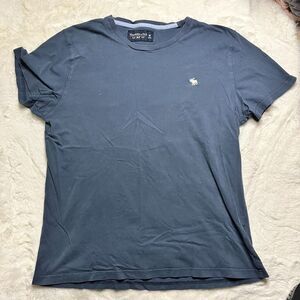 Abercrombie Navy Logo Abercrombie Tee